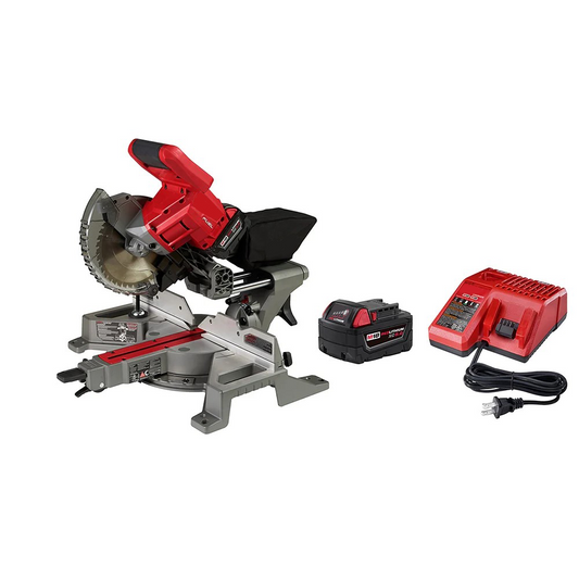 7-1/4" Dual Bevel Sliding Compound Miter Saw Kit – Precision, Power & Versatility