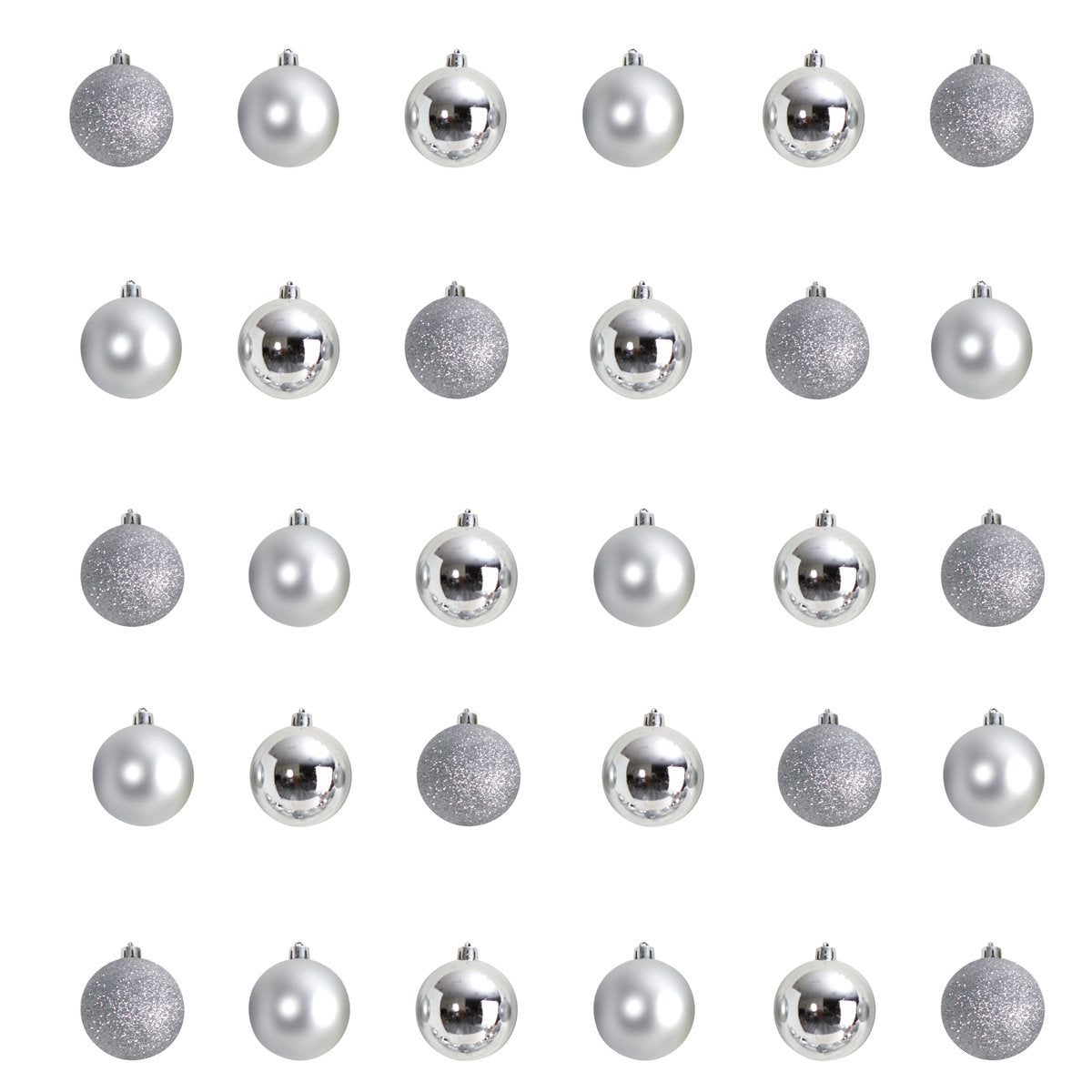 30 Piece Reusable Container Ball Ornament Set