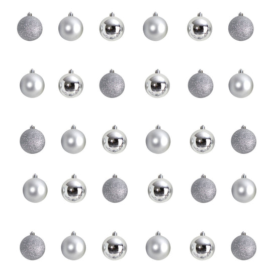30 Piece Reusable Container Ball Ornament Set