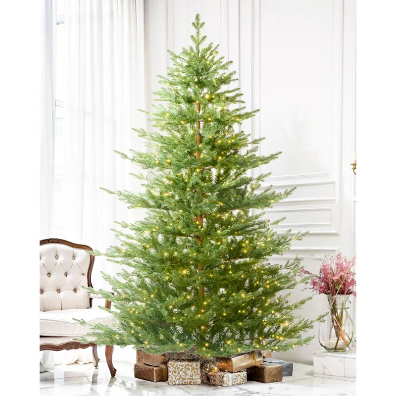 9ft Lighted Artificial Christmas Tree - Stand Included