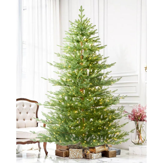 9ft Lighted Artificial Christmas Tree - Stand Included