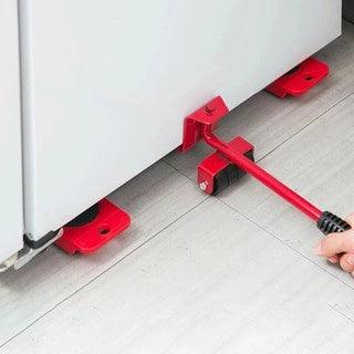 Furniture mover kit with wheels.