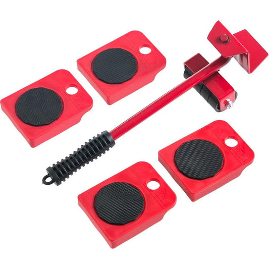 Furniture mover kit with wheels.